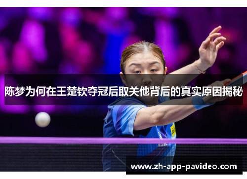 陈梦为何在王楚钦夺冠后取关他背后的真实原因揭秘